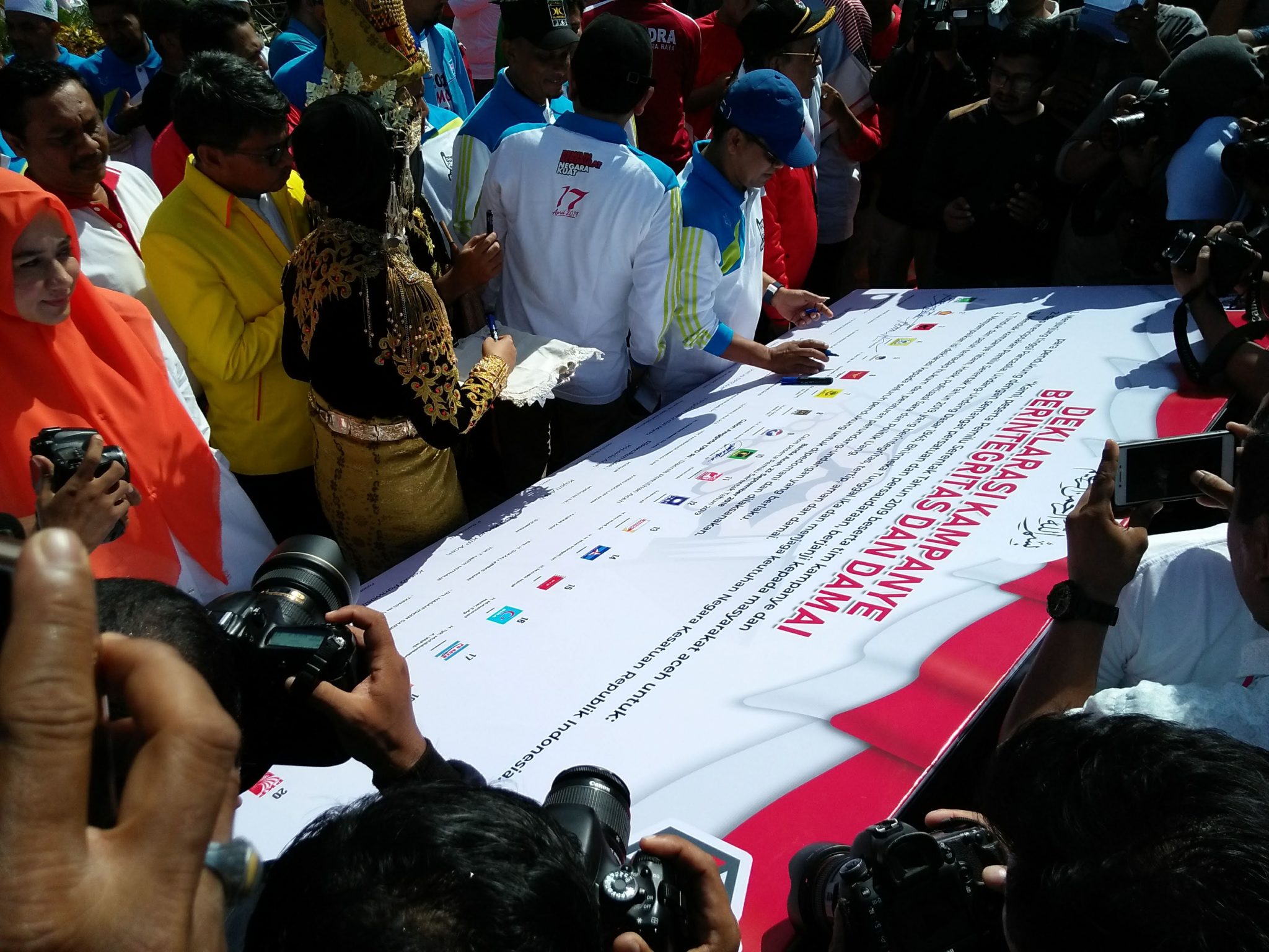 Peserta Pemilu 2019 di Aceh Deklarasi Kampanye Damai